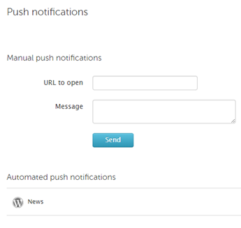 Push notification screen updated