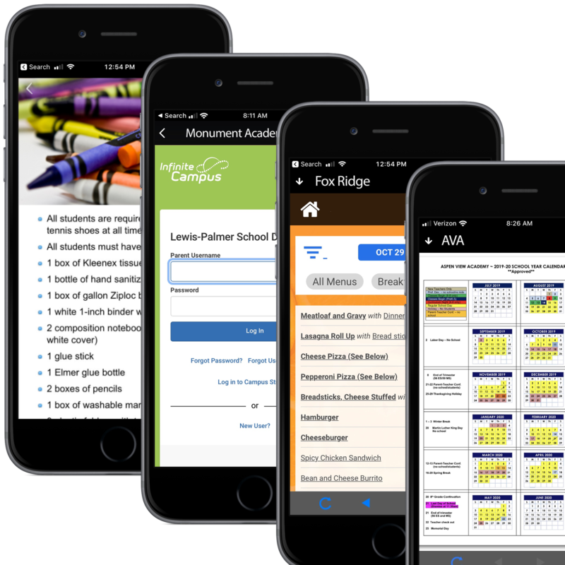 App includes PDFs and links