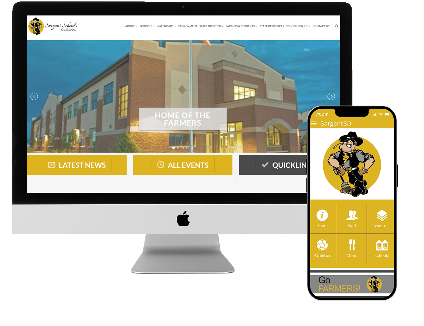 We create websites and apps for schools and districts